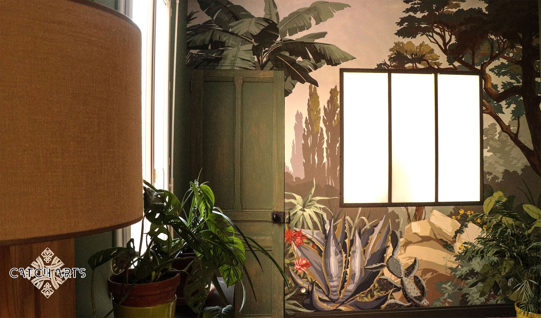 fresque jungle