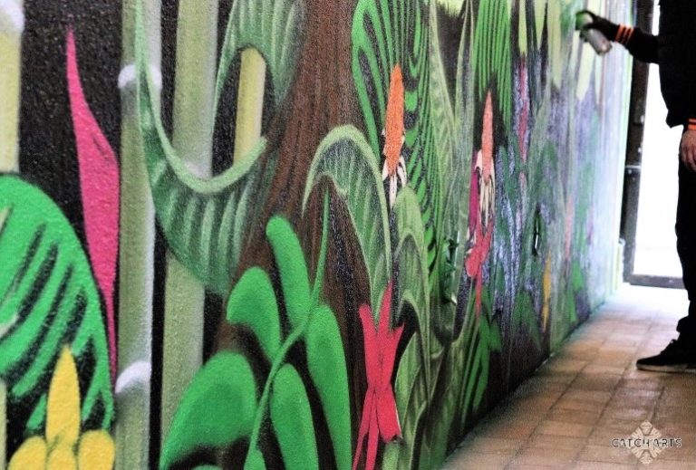 Inspiration Street art : Fresque végétale