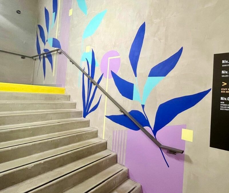 Fresques Escaliers NOON Campus Ynov Montpellier campus
